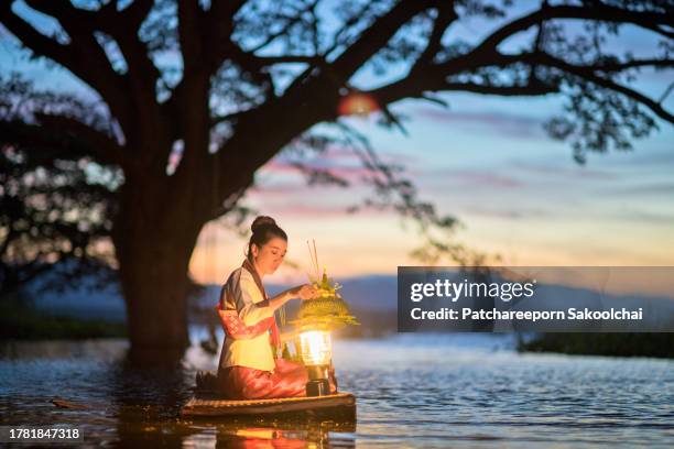 loy krathong - film festival illustration stock pictures, royalty-free photos & images