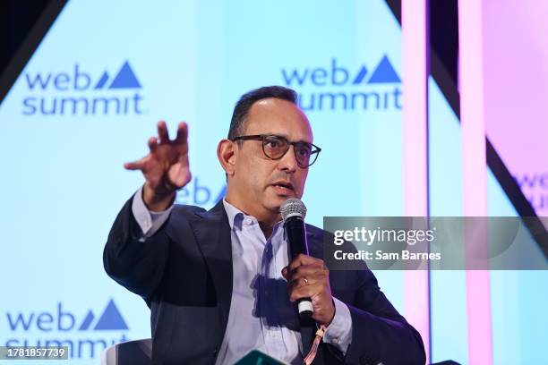 Lisbon , Portugal - 14 November 2023; Ricardo Costa, Editor-in-chief, Sociedade Independente de Comunicação , on Fourth Estate Stage during day one...