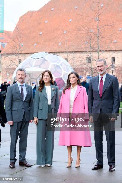 Crown Prince Frederik of Denmark, Crown Princess Mary of Denmark, Queen Letizia of Spain and King Felipe VI of Spain visit the DAC Danish...