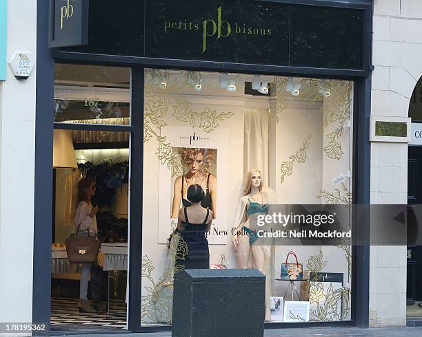 Millie Mackintosh is pictured shopping at Petits Bisous on Kings's Road on August 27, 2013 in London, England.