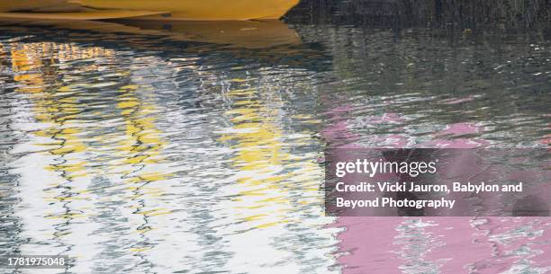 colorful reflections in rippled water - beyond stock pictures, royalty-free photos & images