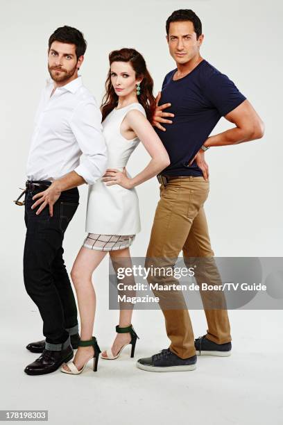Actors David Giuntoli, Bitsie Tulloch and Sasha Roiz are photographed for TV Guide Magazine on July 20, 2013 on the TV Guide Magazine Yacht in San...
