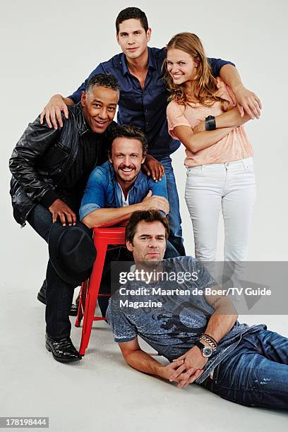 Actors Giancarlo Esposito, David Lyons, JD Pardo, Billy Burke and Tracy Spiridakos are photographed for TV Guide Magazine on July 20, 2013 on the TV...