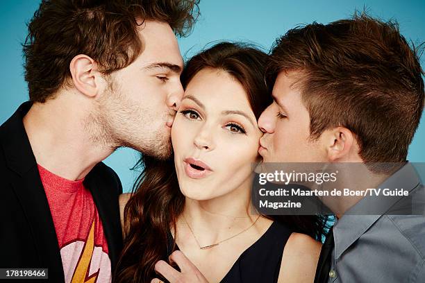 Actors Grey Damon, Aimee Teegarden and Matt Lanter are photographed for TV Guide Magazine on July 18, 2013 on the TV Guide Magazine Yacht in San...