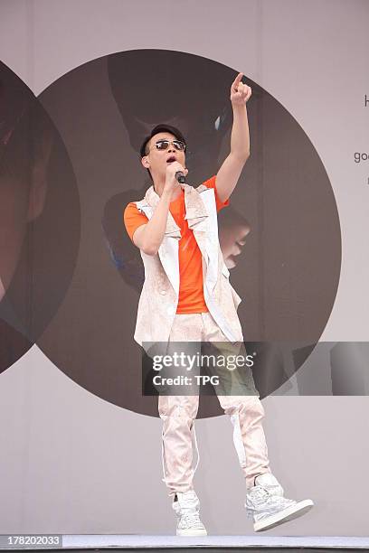 Singer David Tao holds an autograph session of his new album on Sunday August 25,2013 in Taipei,China.