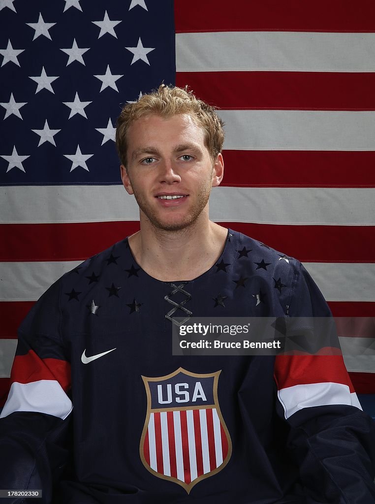 Photo Ua Patrick Kane poses after being named a candidate for the 2014 USA ...