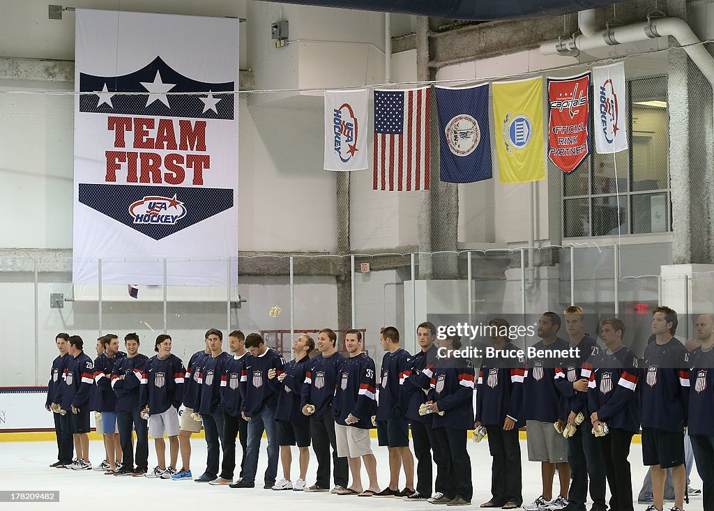 USA Hockey 2014 Olympic Press Conference