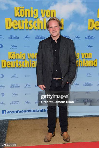 Mirco Reseg attends the 'Koenig von Deutschland' Berlin premiere at Kino International on August 27, 2013 in Berlin, Germany.