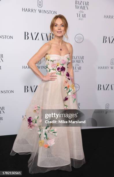 Geri Halliwell-Horner attends the Harper's Bazaar Women Of The Year Awards 2023 at The Ballroom of Claridge’s on November 07, 2023 in London, England.