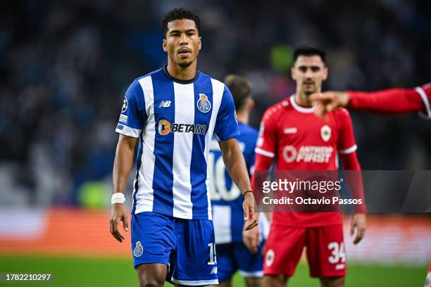Danny Namaso of FC Porto looks on during the UEFA Champions League match between FC Porto and Royal Antwerp FC at Estadio do Dragao on November 7,...