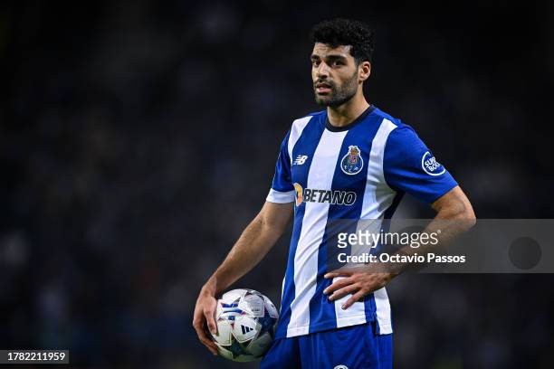 Mehdi Taremi of FC Porto looks on during the UEFA Champions League match between FC Porto and Royal Antwerp FC at Estadio do Dragao on November 7,...