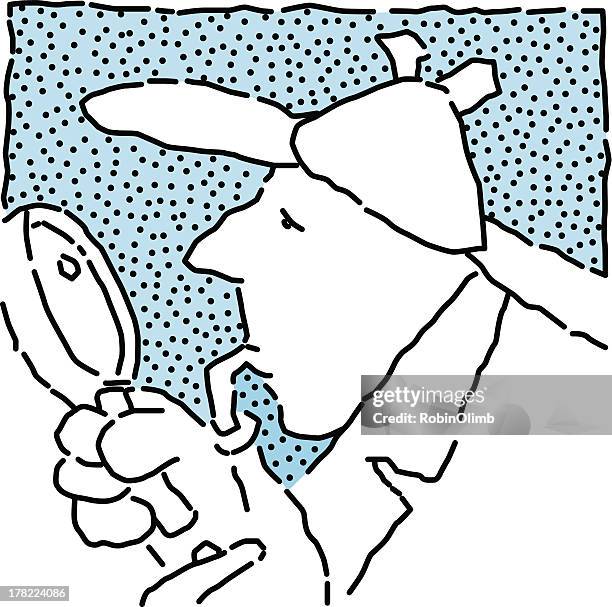 detective - sherlock hat stock illustrations