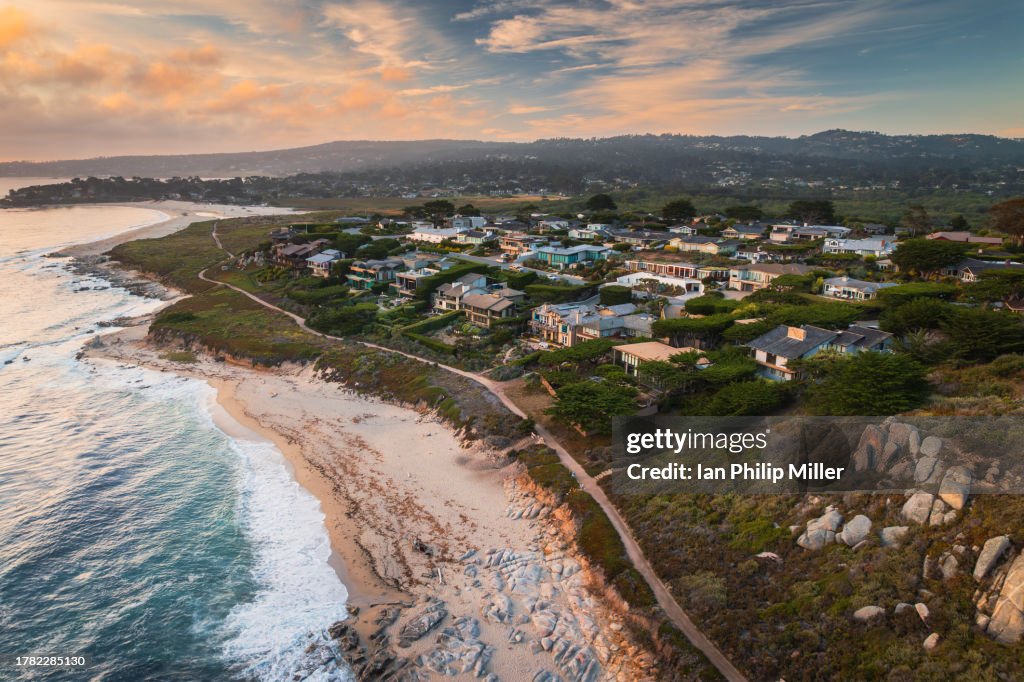 Homes On Ribera Beach In Carmel, California