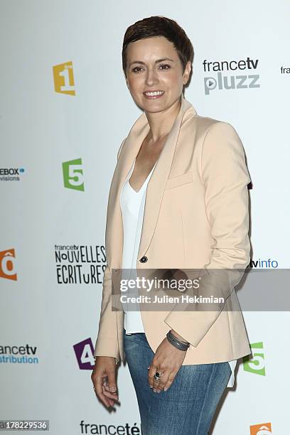 Sophie Jovillard attends 'La Rentree France Televisions' at Palais De Tokyo on August 27, 2013 in Paris, France.