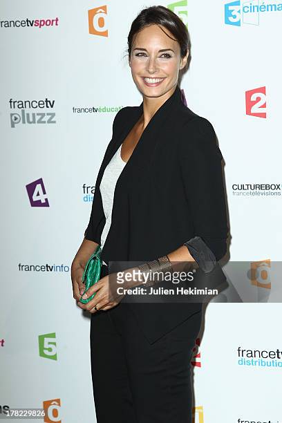 Julia Vignali attends 'La Rentree France Televisions' at Palais De Tokyo on August 27, 2013 in Paris, France.