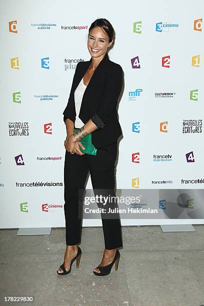 Julia Vignali attends 'La Rentree France Televisions' at Palais De Tokyo on August 27, 2013 in Paris, France.