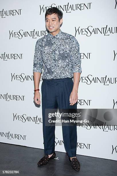 South Korean actor Chun Jung-Myung attends during the "Forever Youth Liberator" launch party hosted by Yves Saint Laurent Skin Care at the Cais...