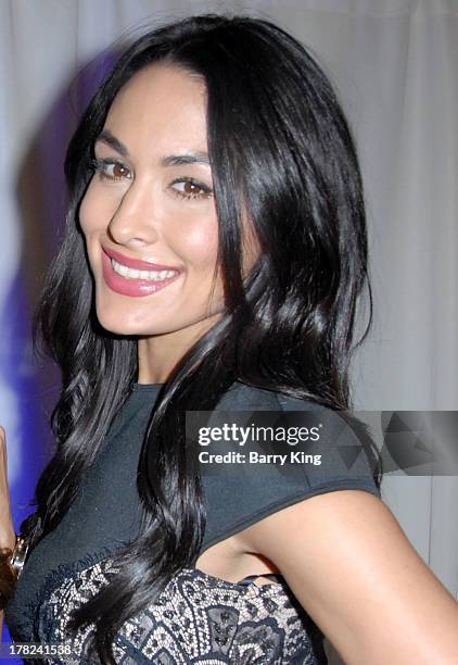 Diva Brie Bella attends the WWE SummerSlam Press Conference on August 13, 2013 at the Beverly Hills Hotel in Beverly Hills, California.