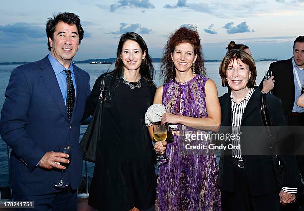 Dr. Allen Hershkowitz and Christina Weiss Lurie attends the Green Sports Alliance Gala Dinner at The Liberty Warehouse on August 27, 2013 in New York...