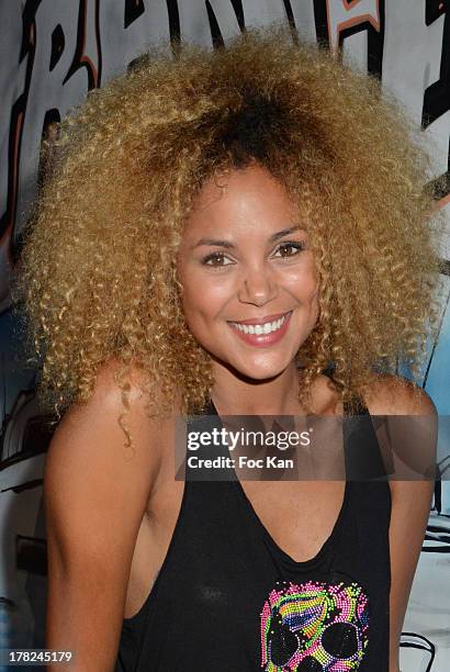 Presenter Tiga aka. Sophie Ducasse attends the 'Rentree France Televisions' photocall at Palais de Tokyo on August 27, 2013 in Paris, France.