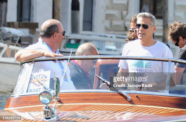 Actor George Clooney is seen during the 70th Venice International Film Festival on August 27, 2013 in Venice, Italy.