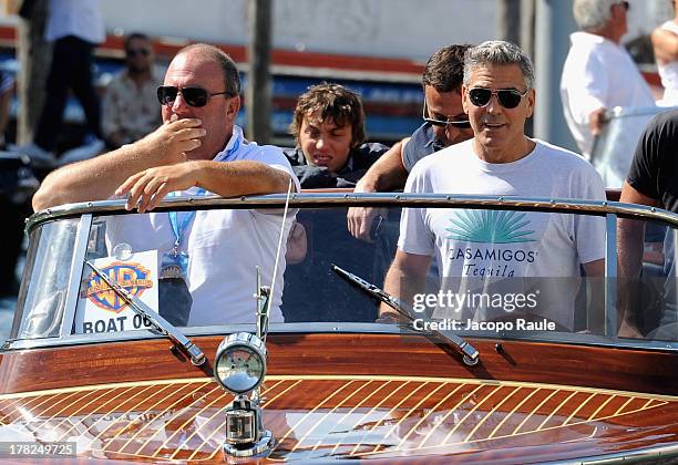 Actor George Clooney is seen during the 70th Venice International Film Festival on August 27, 2013 in Venice, Italy.