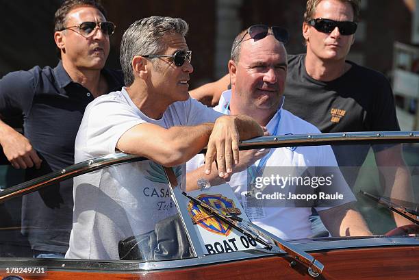 Actor George Clooney is seen during the 70th Venice International Film Festival on August 27, 2013 in Venice, Italy.