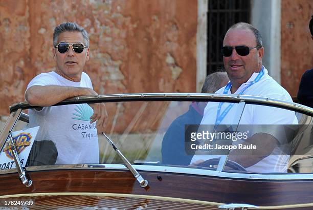 Actor George Clooney is seen during the 70th Venice International Film Festival on August 27, 2013 in Venice, Italy.