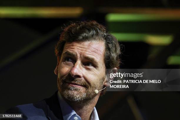 Portuguese football manager Andre Villas-Boas looks on during an interview at the Web Summit in Lisbon on November 14, 2023. Europe's largest tech...