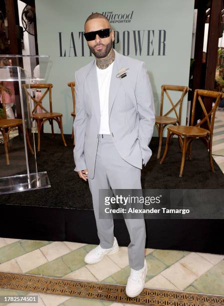 Nicky Jam attends The Hollywood Reporter's Latin Power event, sponsored by Paramount+, United Airlines, & First Horizon Bank at Soho Beach House on...