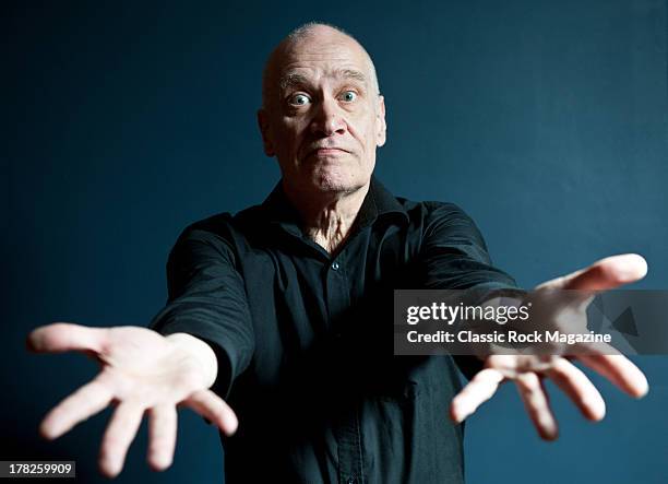 English guitarist, singer and songwriter Wilko Johnson photographed during a portrait shoot for Classic Rock Magazine/Future via Getty Images,...