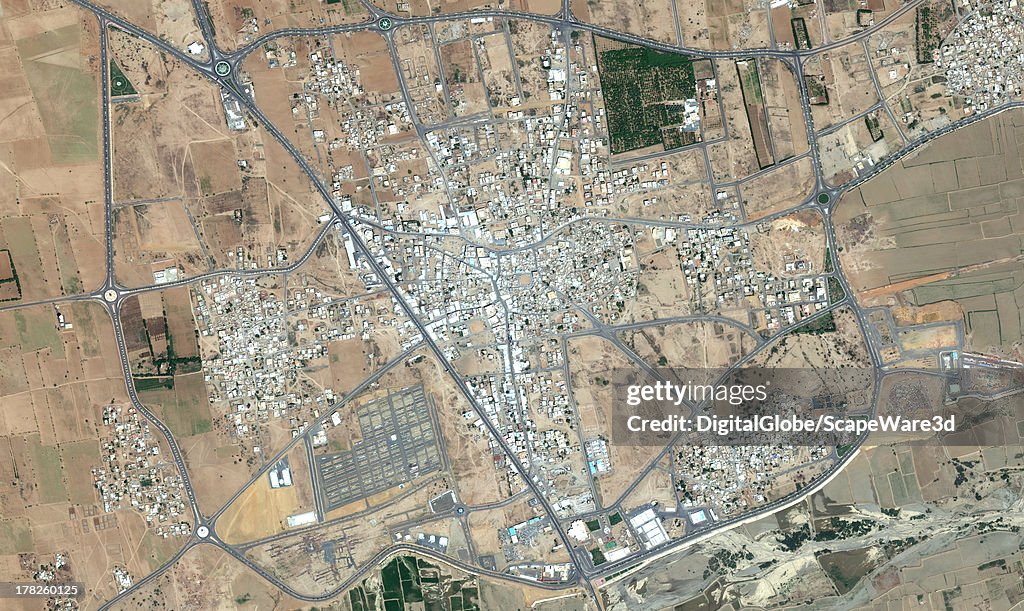 DigitalGlobe "overview" Satellite Imagery of Ahad Al Masarihah, Saudi Arabia.