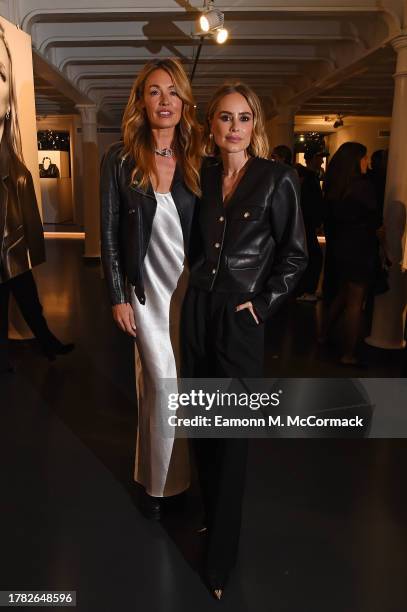 Cat Deeley and Anine Bing during the Anine Bing Kate Tote Cocktail Launch Event at The Stables on November 08, 2023 in London, England.