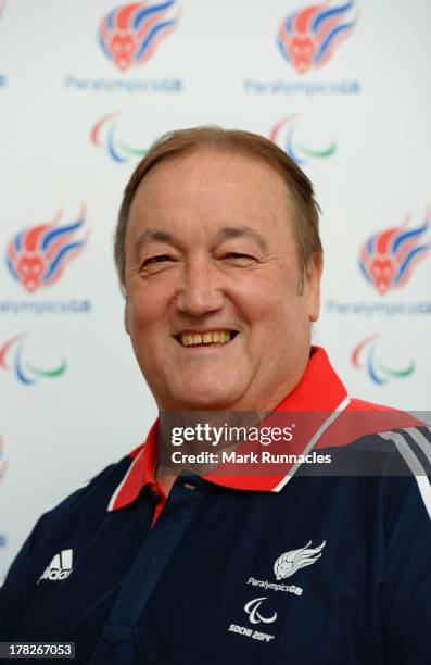 Tom KIllen, poses during a press conference to announce he has been selected for the Team GB Paralympic Curling team for the Sochi 2014 Winter...