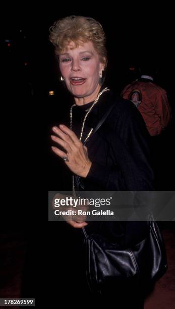 Betsy Palmer attends the opening of "Phantom of the Opera" on August 27, 1989 at the Ahmonson Theater in Hollywood, California.