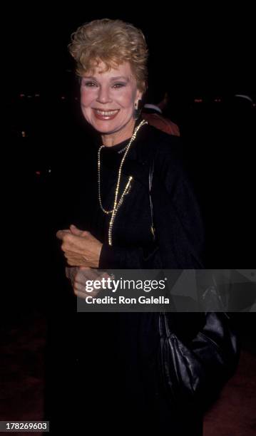 Betsy Palmer attends the opening of "Phantom of the Opera" on August 27, 1989 at the Ahmonson Theater in Hollywood, California.