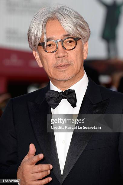 Ryuichi Sakamoto attends the Opening Ceremony And 'Gravity' Premiere during the 70th Venice International Film Festival at the Palazzo del Cinema on...