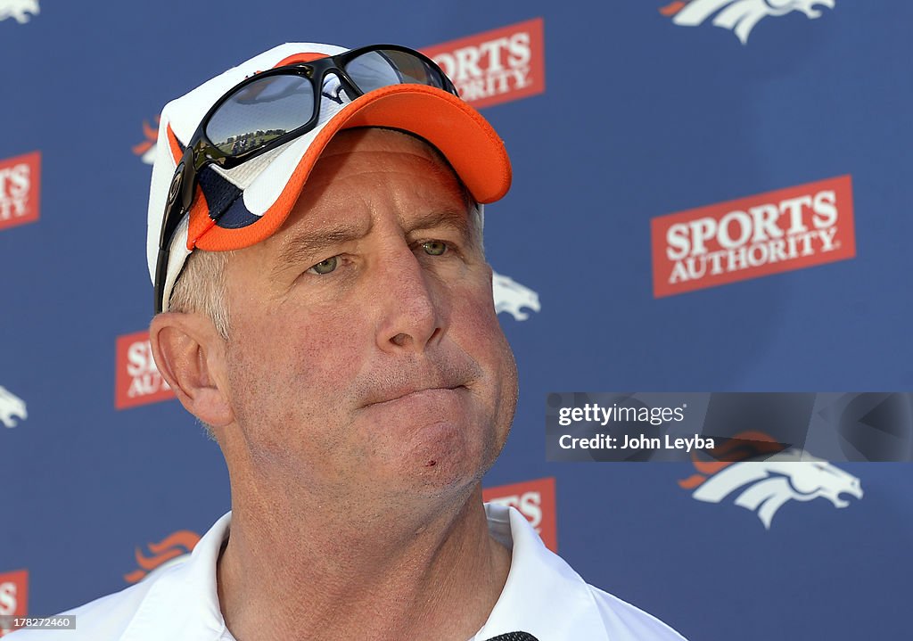 Denver Broncos practice at Dove Valley