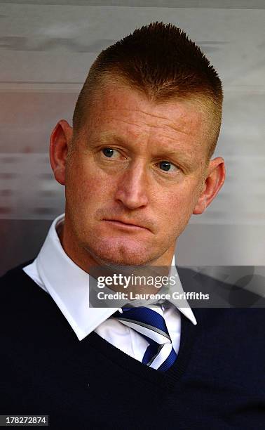 Steve Lomas of Millwall looks on during the Capital One Cup Second Round match between Nottingham Forest and Millwall at City Ground on August 28,...