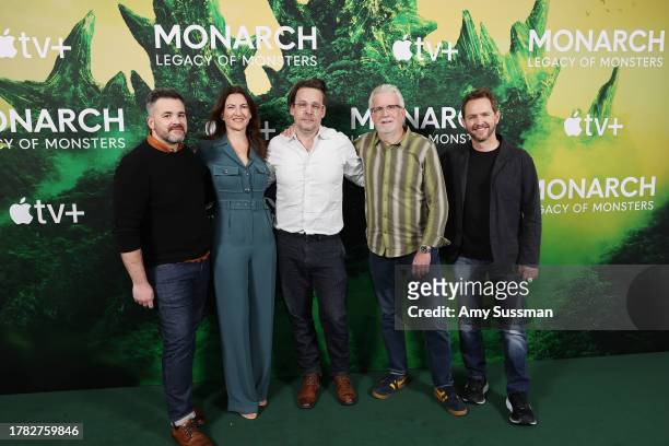 Sean Konrad, Tory Tunnell, Matt Fraction, Chris Black and Matt Shakman attend Apple TV+'s New Series "Monarch: Legacy Of Monsters" Premiere at The...