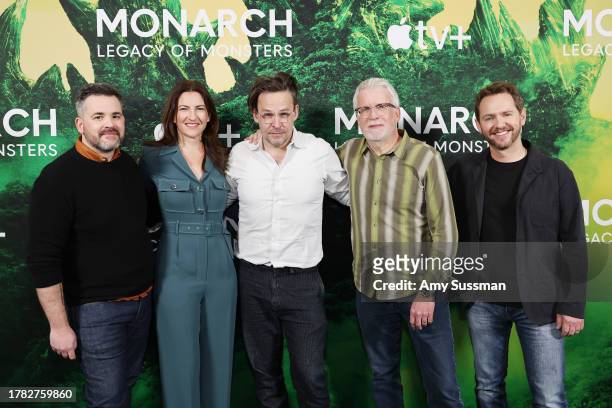 Sean Konrad, Tory Tunnell, Matt Fraction, Chris Black and Matt Shakman attend Apple TV+'s New Series "Monarch: Legacy Of Monsters" Premiere at The...