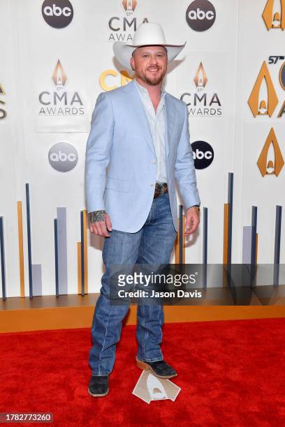 Cody Johnson attends the 57th Annual CMA Awards at Bridgestone Arena on November 08, 2023 in Nashville, Tennessee.