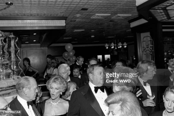 Guests including Gerald R. Ford, Marianne Gordon, Marvin Davis, Kenny Rogers, and Donald Sutherland attend an event, benefitting the Children's...