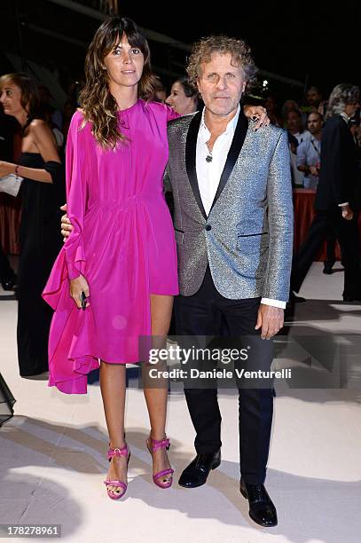 Renzo Rosso and Arianna Lessi attend the Opening Ceremony during The 70th Venice International Film Festival on August 28, 2013 in Venice, Italy.