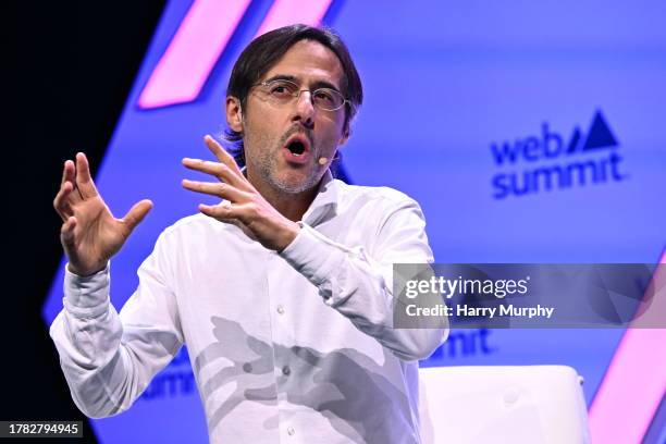 Lisbon , Portugal - 14 November 2023; Sergio Fernández, Founder & Best Selling Author, IPP Formación, on Verified Stage during day one of Web Summit...