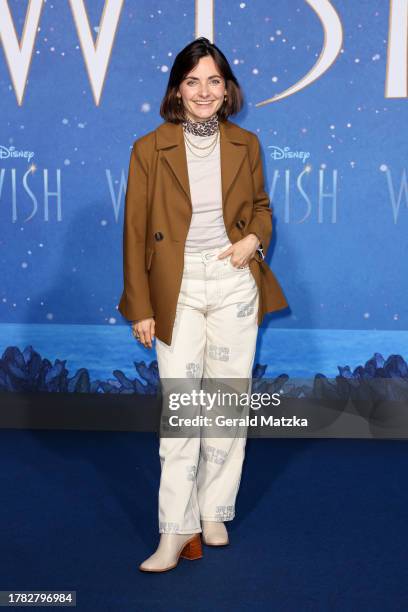 Paula Schramm attends the Berlin premiere of "Wish" at Zoopalast on November 14, 2023 in Berlin, Germany.
