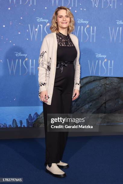 Hazel Brugger attends the Berlin premiere of "Wish" at Zoopalast on November 14, 2023 in Berlin, Germany.