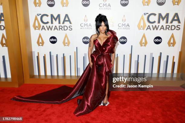 Michelle attends the 57th Annual CMA Awards at Bridgestone Arena on November 08, 2023 in Nashville, Tennessee.