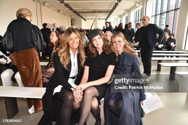 Kelly Bensimon, Stephanie Seymour and Casey Paul attend A Remembrance of the Life of Ivan Bart at Spring Studios on November 13, 2023 in New York.