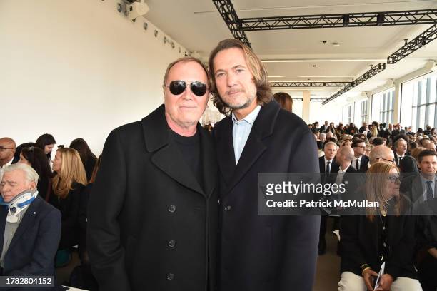 Michael Kors and Lance Lepere attend A Remembrance of the Life of Ivan Bart at Spring Studios on November 13, 2023 in New York.